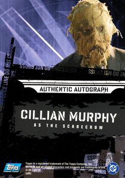 2005 Topps Batman Begins - Autographs #NNO1 Cillian Murphy Back