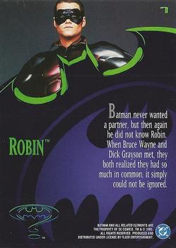 1995 Fleer Batman Forever #7 Robin Back