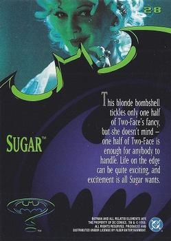 1995 Fleer Batman Forever #28 Sugar Back