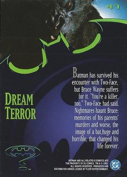 1995 Fleer Batman Forever #47 Dream Terror Back