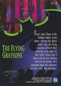 1995 Fleer Batman Forever #54 The Flying Graysons Back