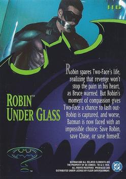 1995 Fleer Batman Forever #116 Robin Under Glass Back