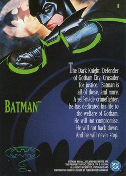 1995 Ultra Batman Forever #1 Batman Back