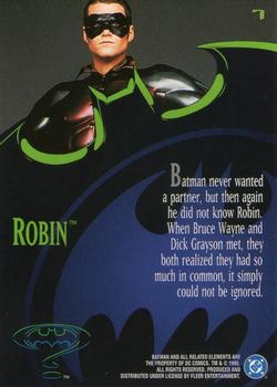 1995 Ultra Batman Forever #7 Robin Back