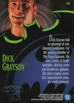 1995 Ultra Batman Forever #8 Dick Grayson Back