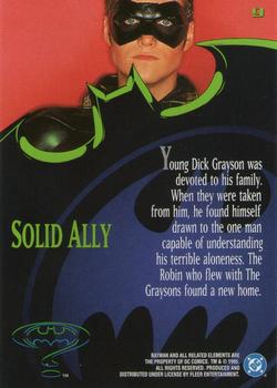1995 Ultra Batman Forever #9 Solid Ally Back