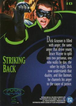 1995 Ultra Batman Forever #10 Striking Back Back