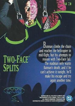 1995 Ultra Batman Forever #43 Two-Face Splits Back