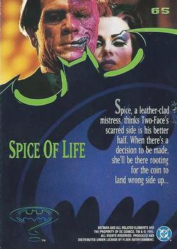 1995 Ultra Batman Forever #65 Spice of Life Back