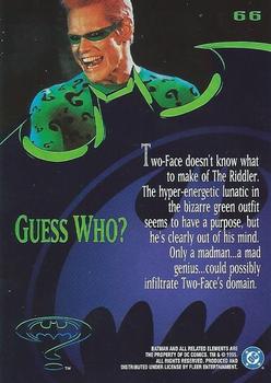 1995 Ultra Batman Forever #66 Guess Who? Back