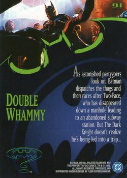 1995 Ultra Batman Forever #91 Double Whammy Back