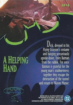 1995 Ultra Batman Forever #94 A Helping Hand Back