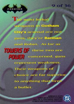 1995 Ultra Batman Forever - Holograms #9 Towers of Power Back