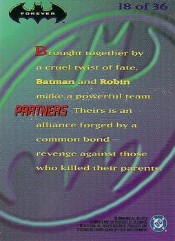 1995 Ultra Batman Forever - Holograms #18 Partners Back