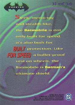 1995 Ultra Batman Forever - Holograms #31 Built for Speed Back