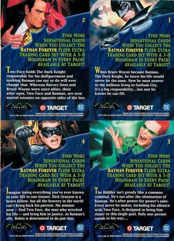 1995 Ultra Batman Forever - Promos #NNO Batman / Two-Face / The Riddler / Robin Back