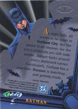 1995 Metal Batman Forever #1 Batman Back