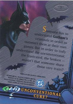 1995 Metal Batman Forever #7 Unconventional Cure? Back