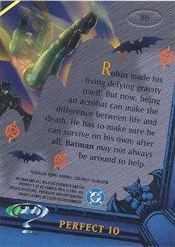 1995 Metal Batman Forever #86 Perfect 10 Back