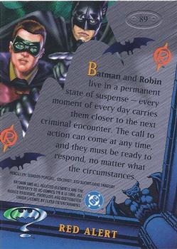1995 Metal Batman Forever #89 Red Alert Back