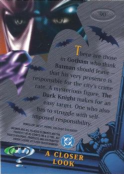 1995 Metal Batman Forever #90 A Closer Look Back