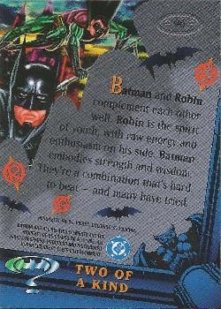 1995 Metal Batman Forever #96 Two of a Kind Back