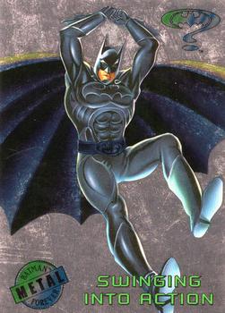 1995 Metal Batman Forever - Silver Flasher #8 Swinging into Action Front
