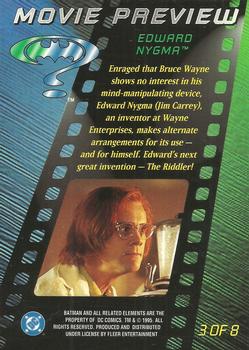1995 Metal Batman Forever - Movie Preview #3 Edward Nygma Back