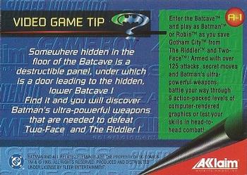 1995 Metal Batman Forever - Video Game Preview #A-1 Batcave Back