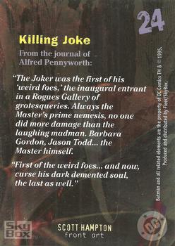 1996 SkyBox Batman Master Series #24 Killing Joke Back