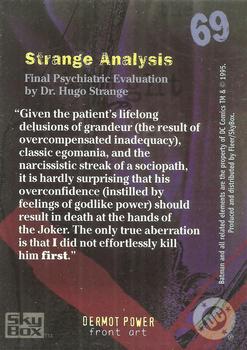 1996 SkyBox Batman Master Series #69 Strange Analysis Back