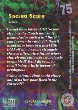 1996 SkyBox Batman Master Series #75 Sacred Scare Back