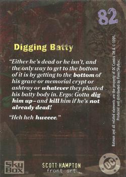 1996 SkyBox Batman Master Series #82 Digging Batty Back