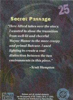 1996 SkyBox Batman Master Series - Artist's Proof #25 Secret Passage Back