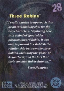 1996 SkyBox Batman Master Series - Artist's Proof #28 Three Robins Back