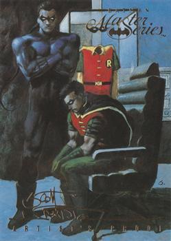 1996 SkyBox Batman Master Series - Artist's Proof #28 Three Robins Front