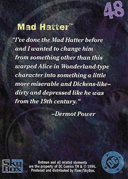1996 SkyBox Batman Master Series - Artist's Proof #48 Mad Hatter Back