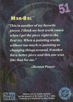 1996 SkyBox Batman Master Series - Artist's Proof #51 Man-Bat Back