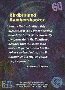 1996 SkyBox Batman Master Series - Artist's Proof #60 Birdbrained Bumbershooter Back