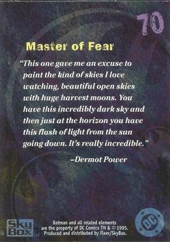 1996 SkyBox Batman Master Series - Artist's Proof #70 Master of Fear Back