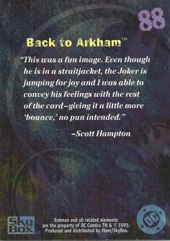 1996 SkyBox Batman Master Series - Artist's Proof #88 Back to Arkham Back