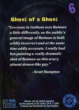1996 SkyBox Batman Master Series - Artist's Proof #6 Ghost of a Ghost Back