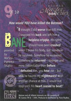 1996 SkyBox Batman Master Series - Master Villains #9 Bane Back