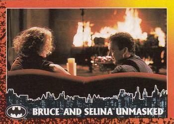 1992 Topps Batman Returns #48 Bruce and Selina Unmasked Front