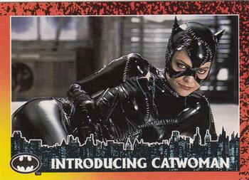 1992 Topps Batman Returns #4 Introducing Catwoman Front