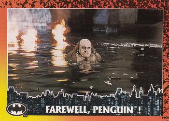 1992 Topps Batman Returns #88 Farewell, Penguin! Front