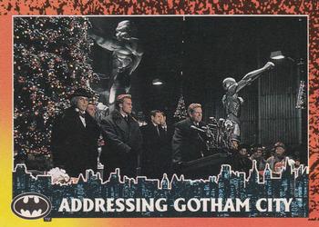 1992 Topps Batman Returns #9 Addressing Gotham City Front