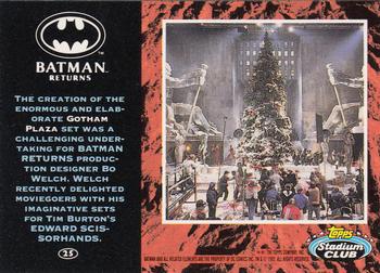 1992 Stadium Club Batman Returns #25 The creation of the enormous and elaborate Go Back