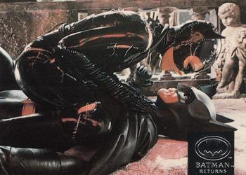 1992 Stadium Club Batman Returns #6 Michelle Pfeiffer lends both her lustrous tale Front