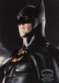 1992 Stadium Club Batman Returns #90 Some finished Batman cowls are displayed in t Front